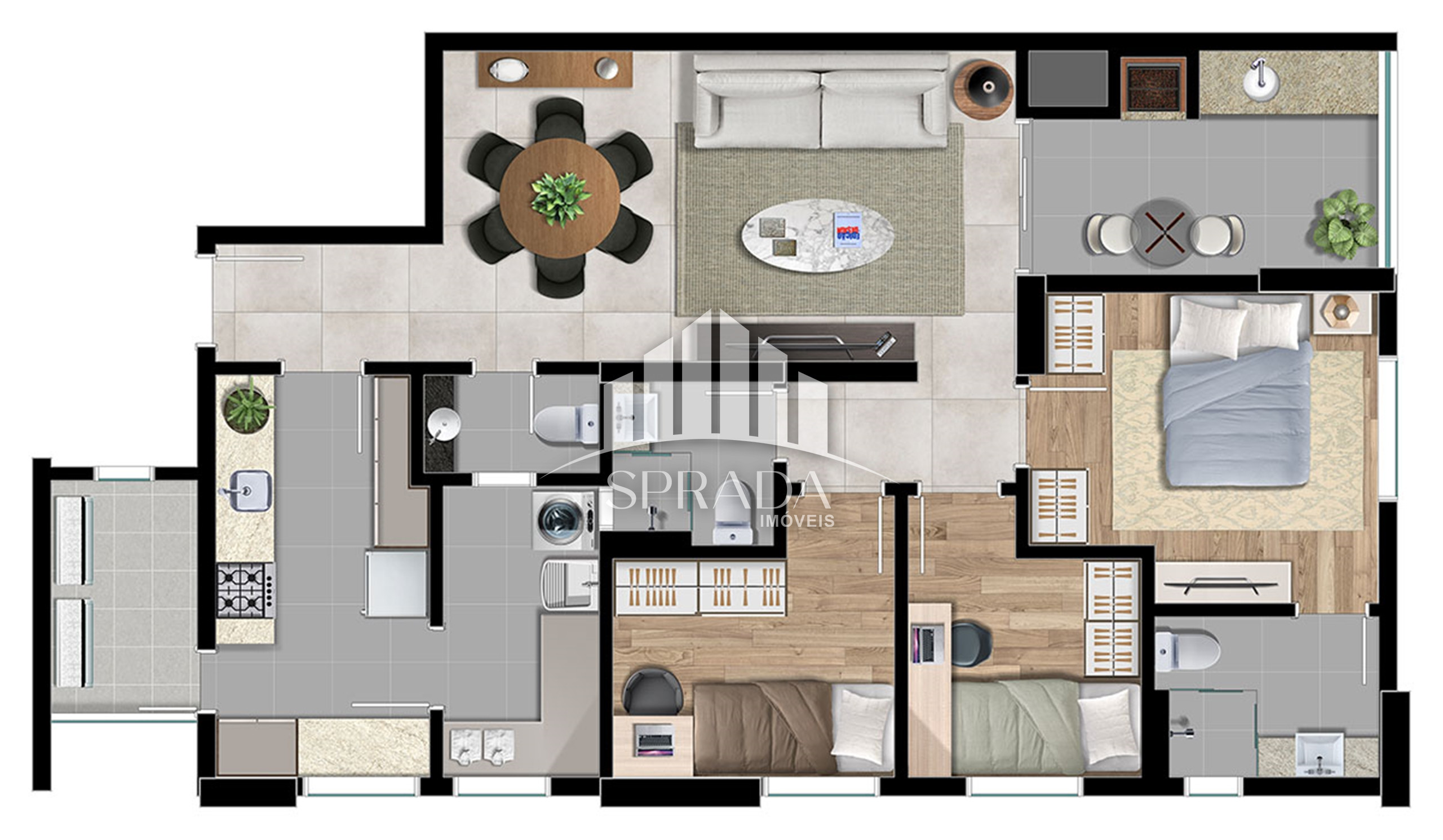 Apartamento à venda com 3 quartos, 96m² - Foto 56