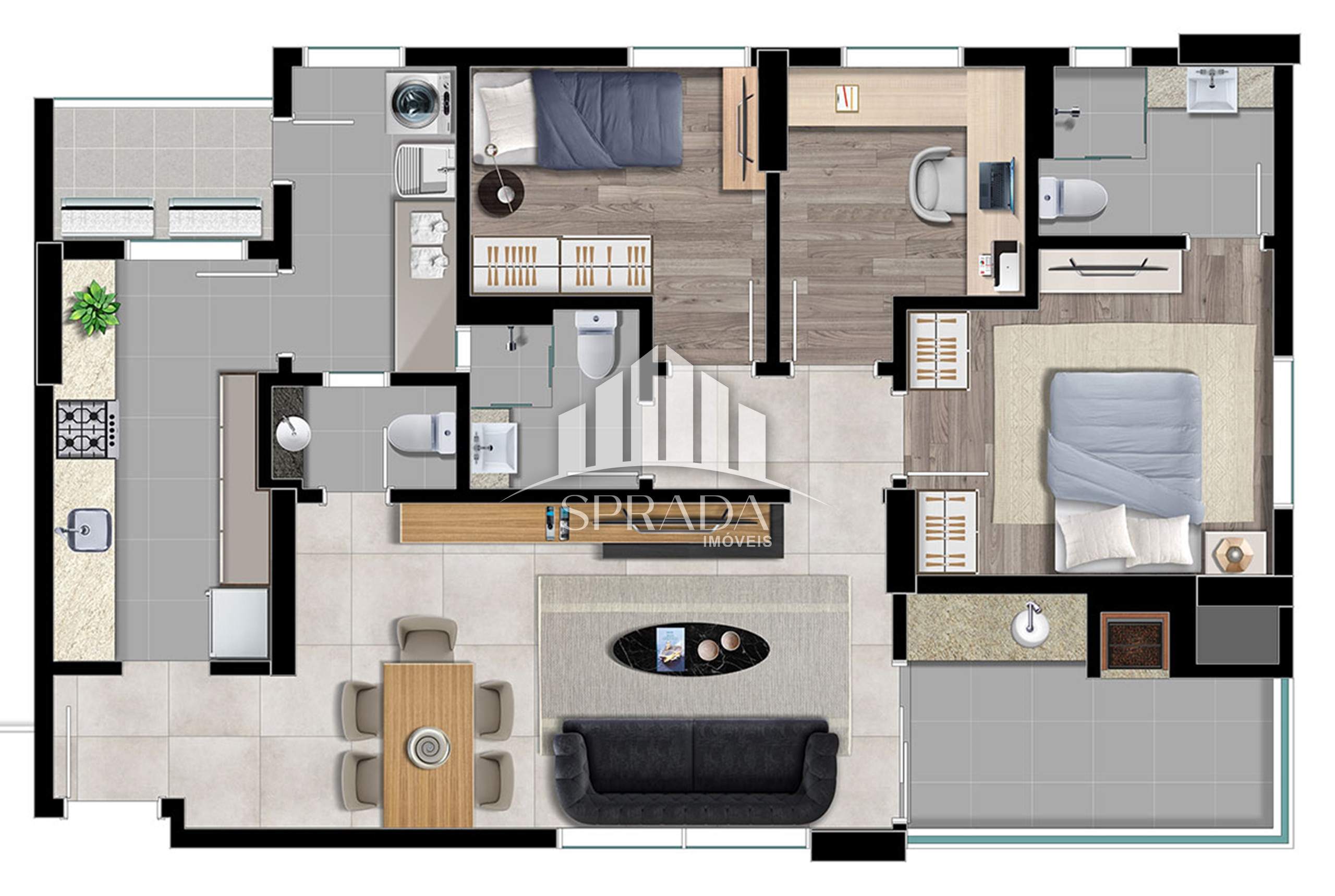 Apartamento à venda com 3 quartos, 96m² - Foto 60