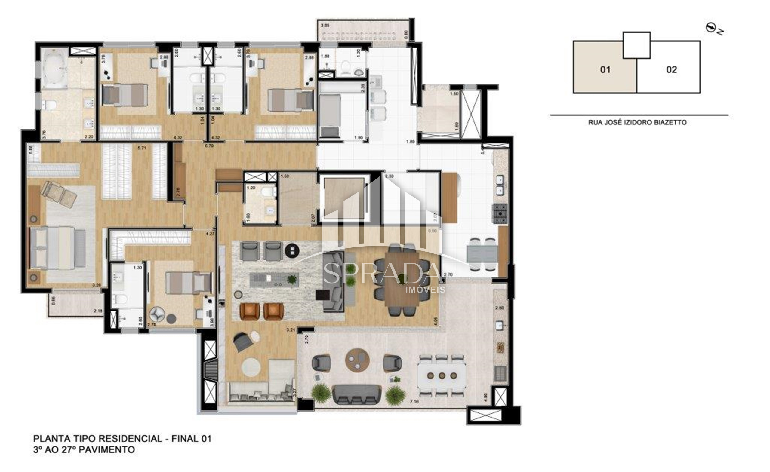 Apartamento à venda com 4 quartos, 260m² - Foto 5