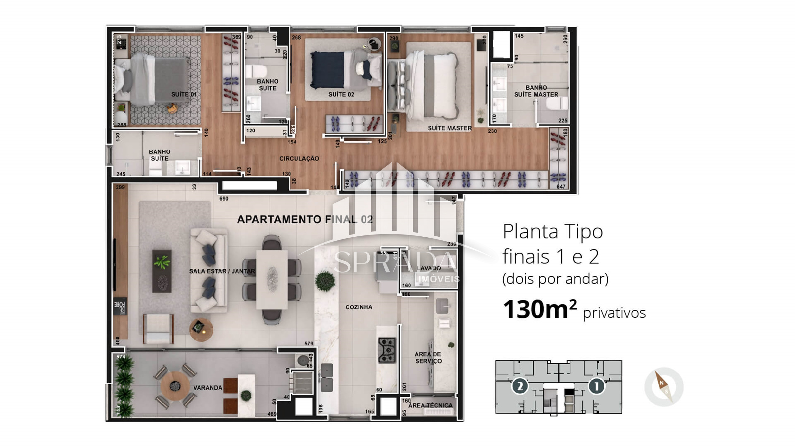 Apartamento à venda com 3 quartos, 130m² - Foto 12