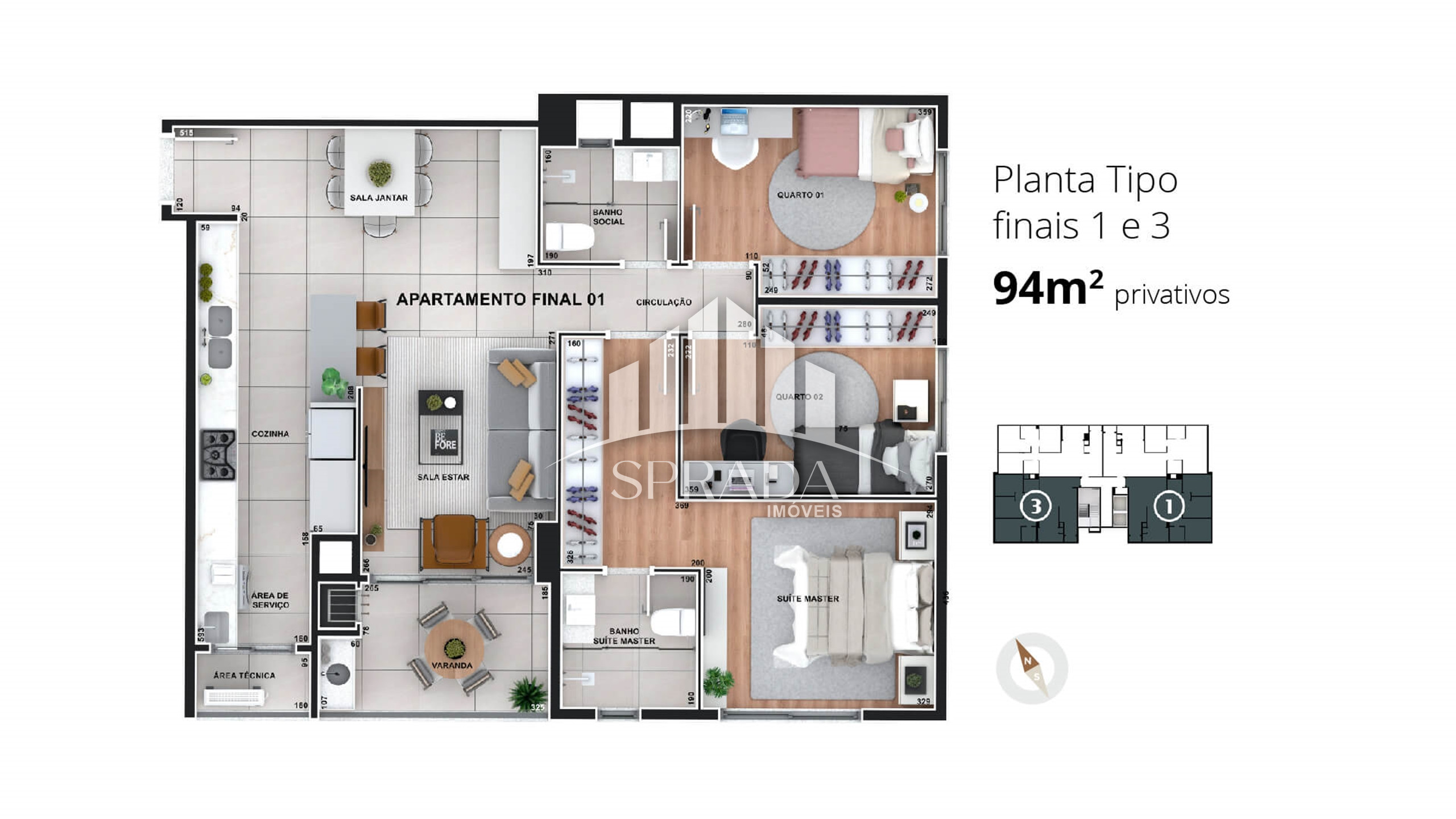 Apartamento à venda com 3 quartos, 130m² - Foto 16