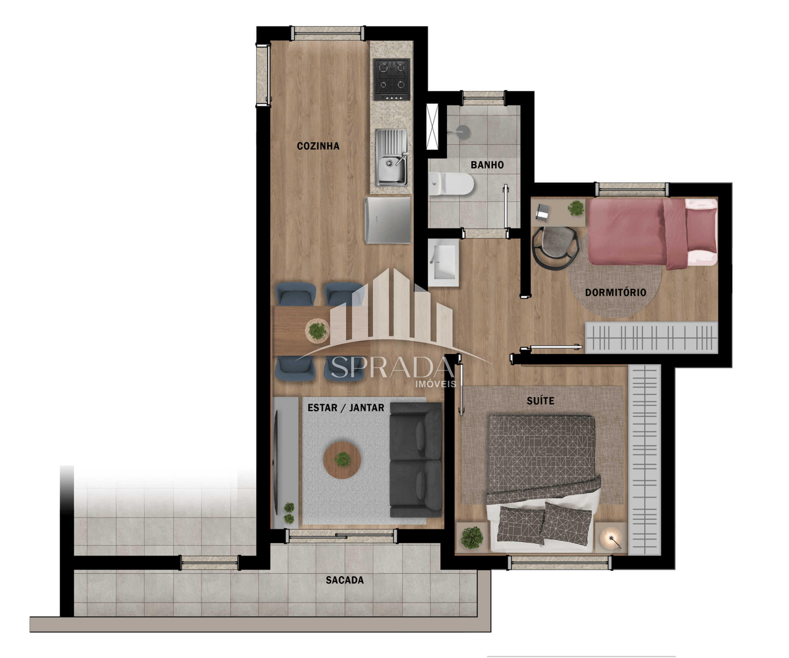 Apartamento à venda com 2 quartos, 40m² - Foto 17