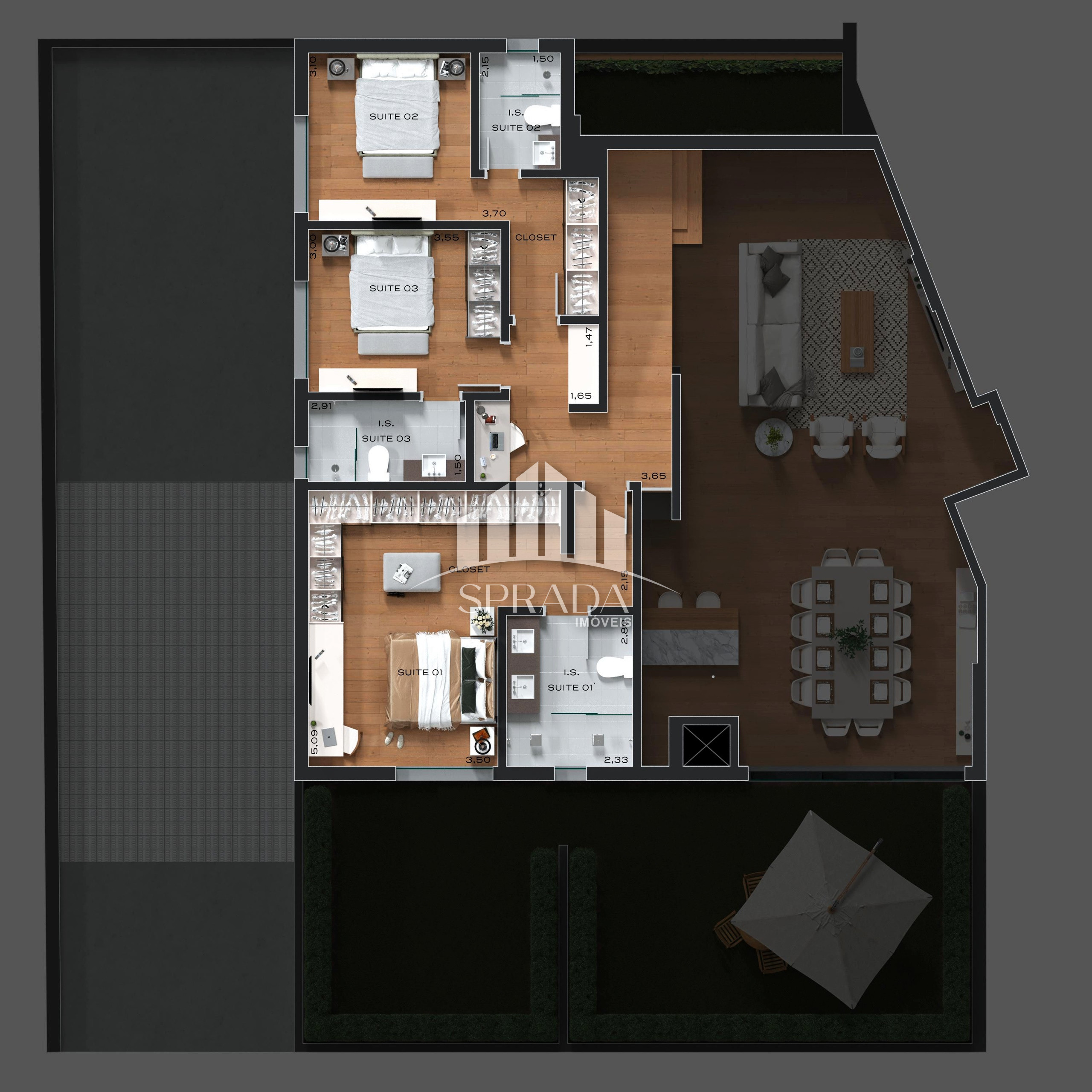 Apartamento à venda com 3 quartos, 177m² - Foto 11