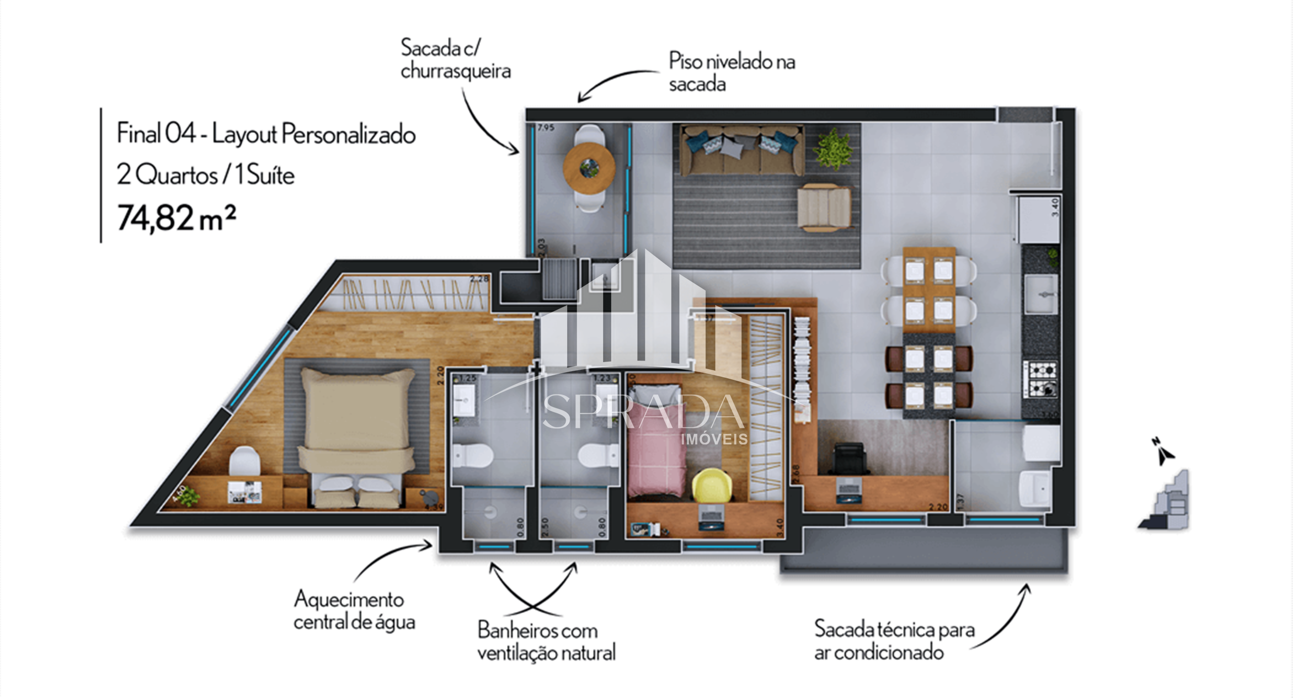 Apartamento à venda com 2 quartos, 66m² - Foto 26