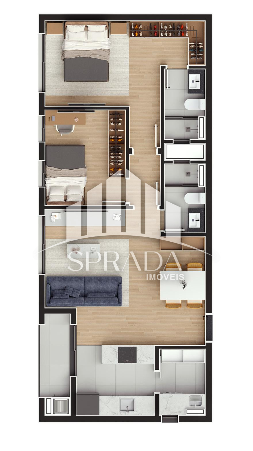 Apartamento à venda com 2 quartos, 59m² - Foto 25