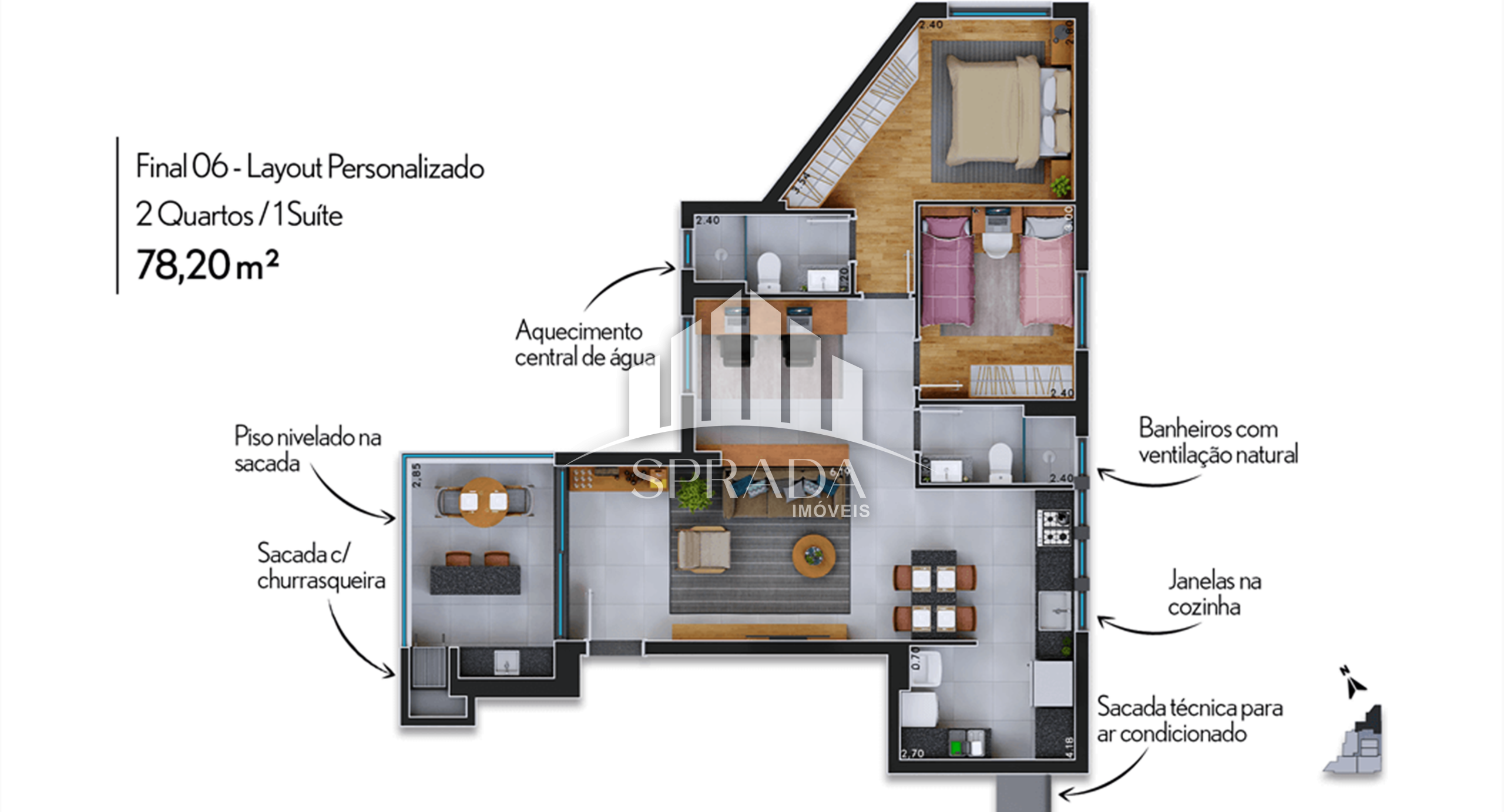 Apartamento à venda com 2 quartos, 66m² - Foto 32