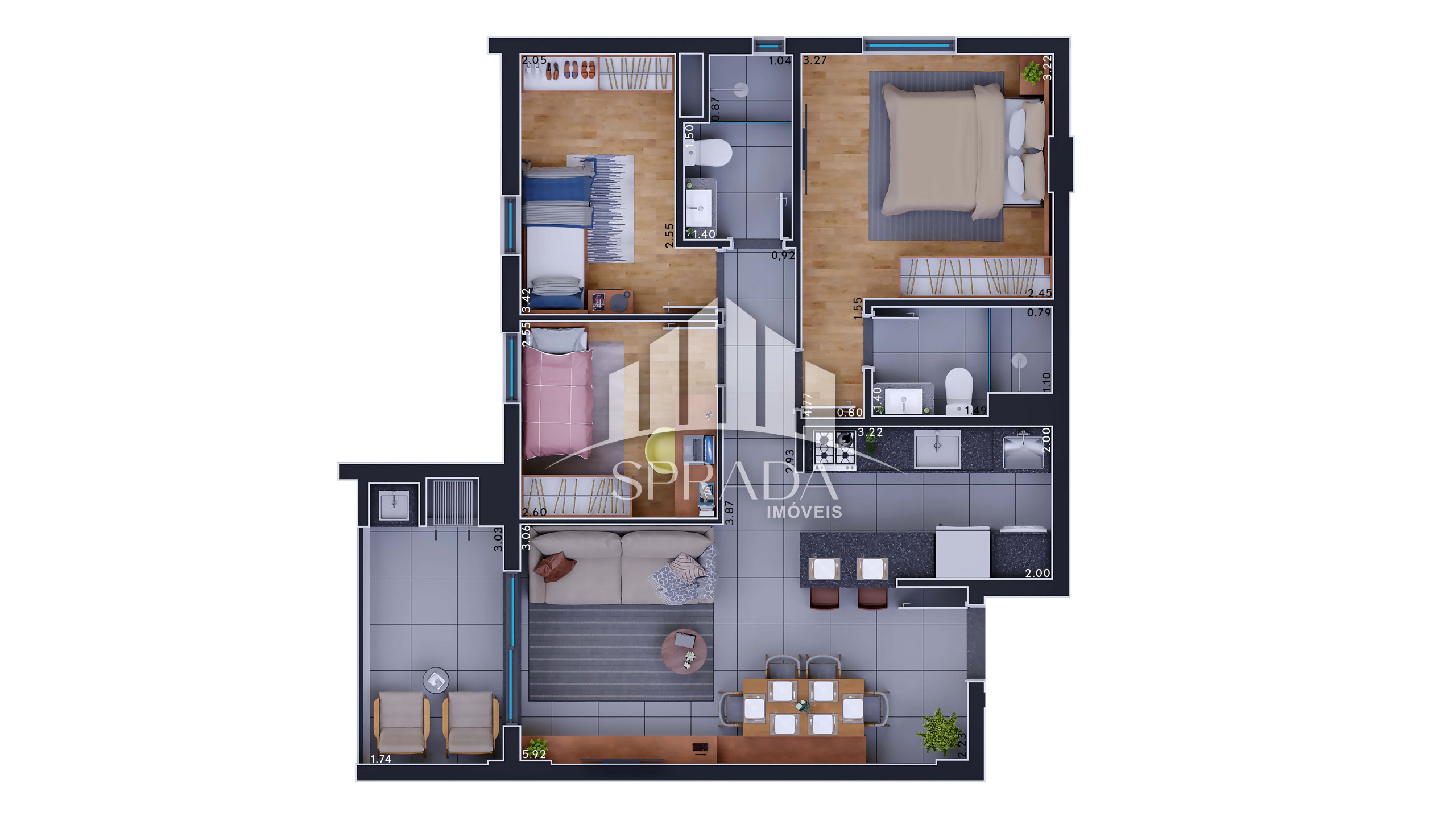 Apartamento à venda com 2 quartos, 60m² - Foto 30