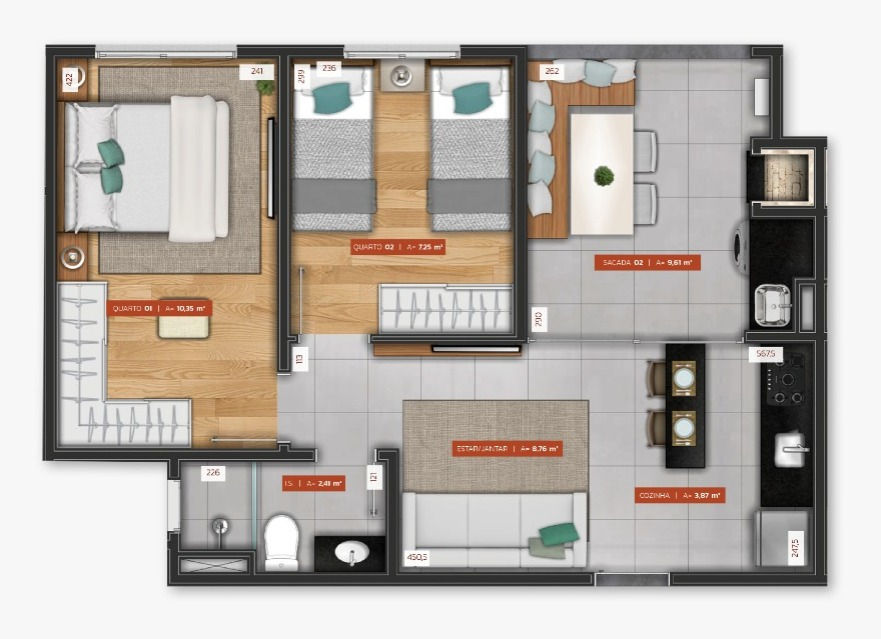 Apartamento à venda com 2 quartos, 48m² - Foto 17