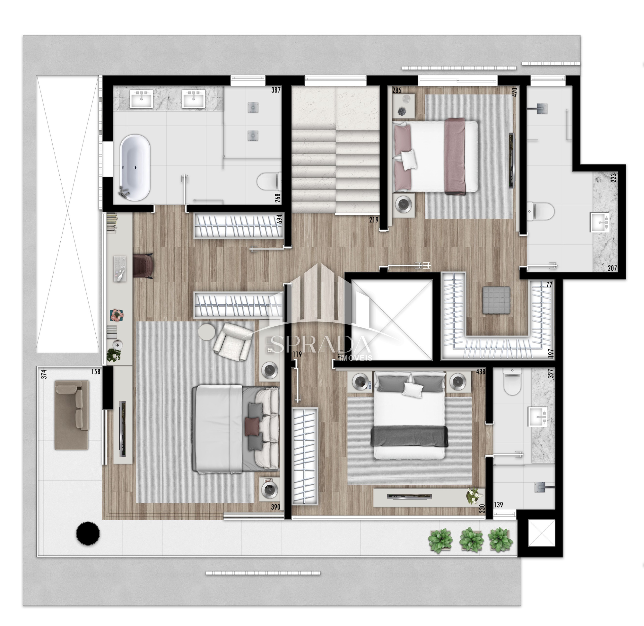 Apartamento à venda com 3 quartos, 175m² - Foto 28