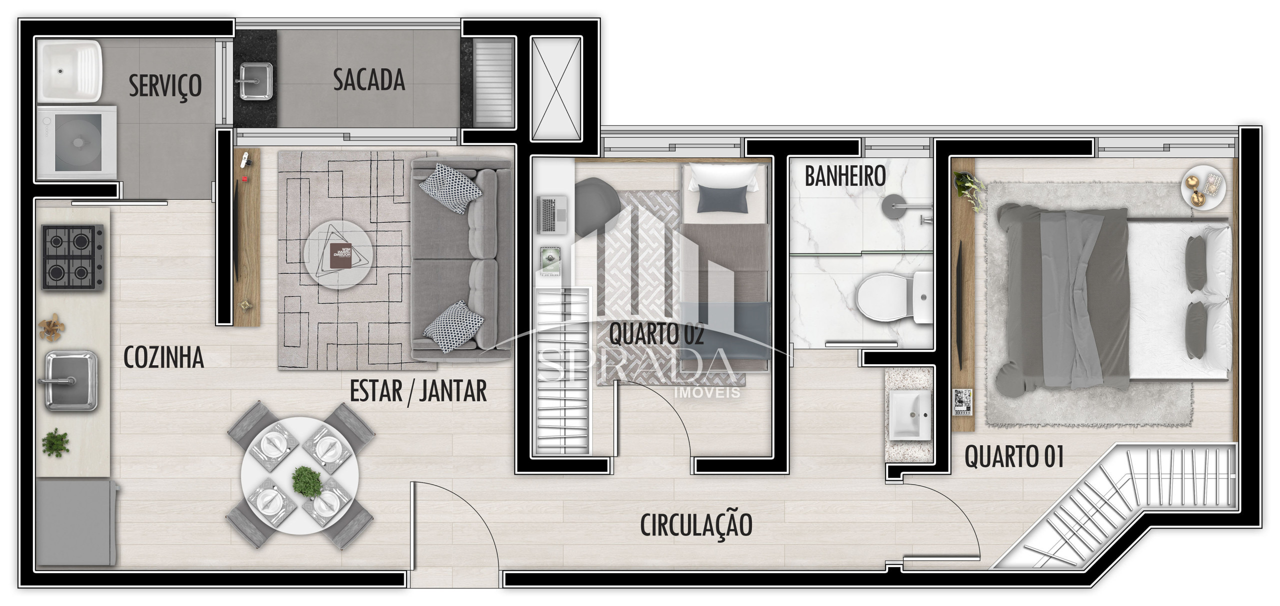 Apartamento à venda com 2 quartos, 43m² - Foto 21