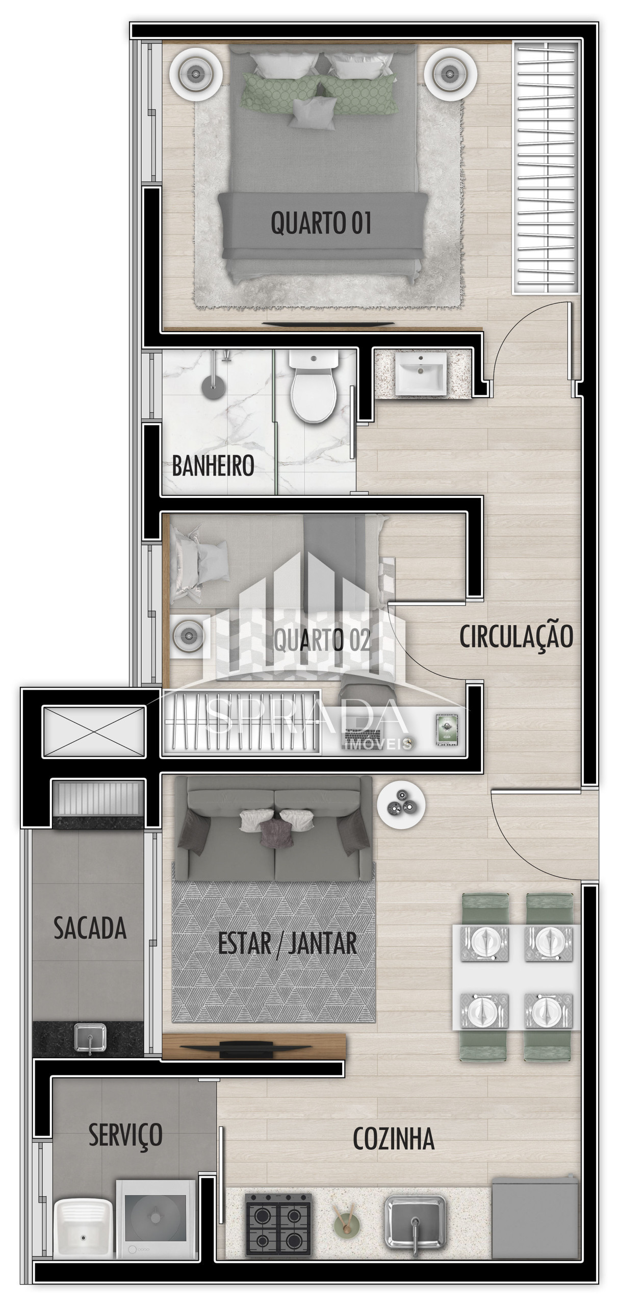 Apartamento à venda com 2 quartos, 43m² - Foto 23