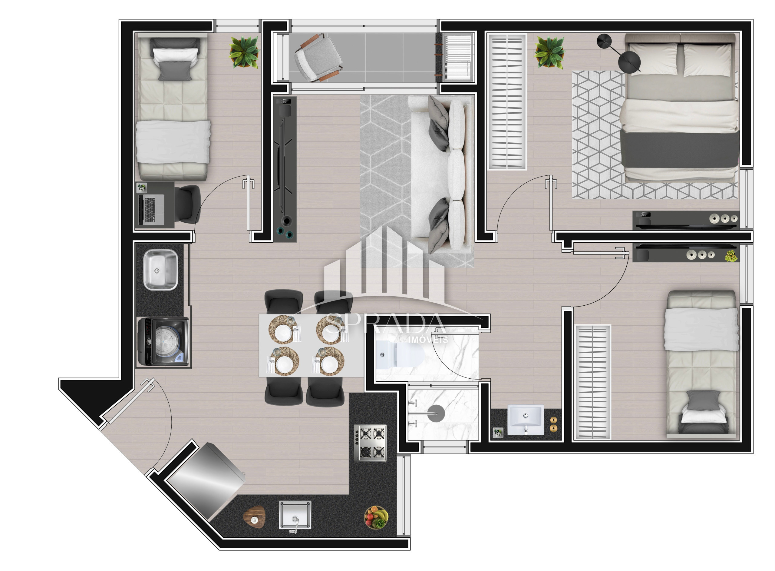 Apartamento à venda com 2 quartos, 35m² - Foto 6