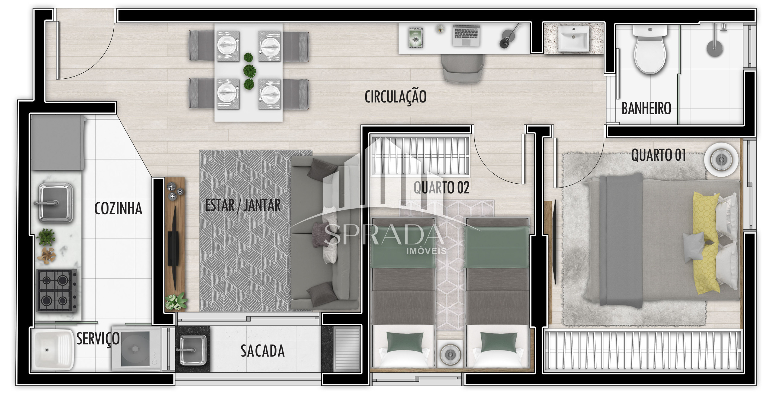 Apartamento à venda com 2 quartos, 44m² - Foto 15