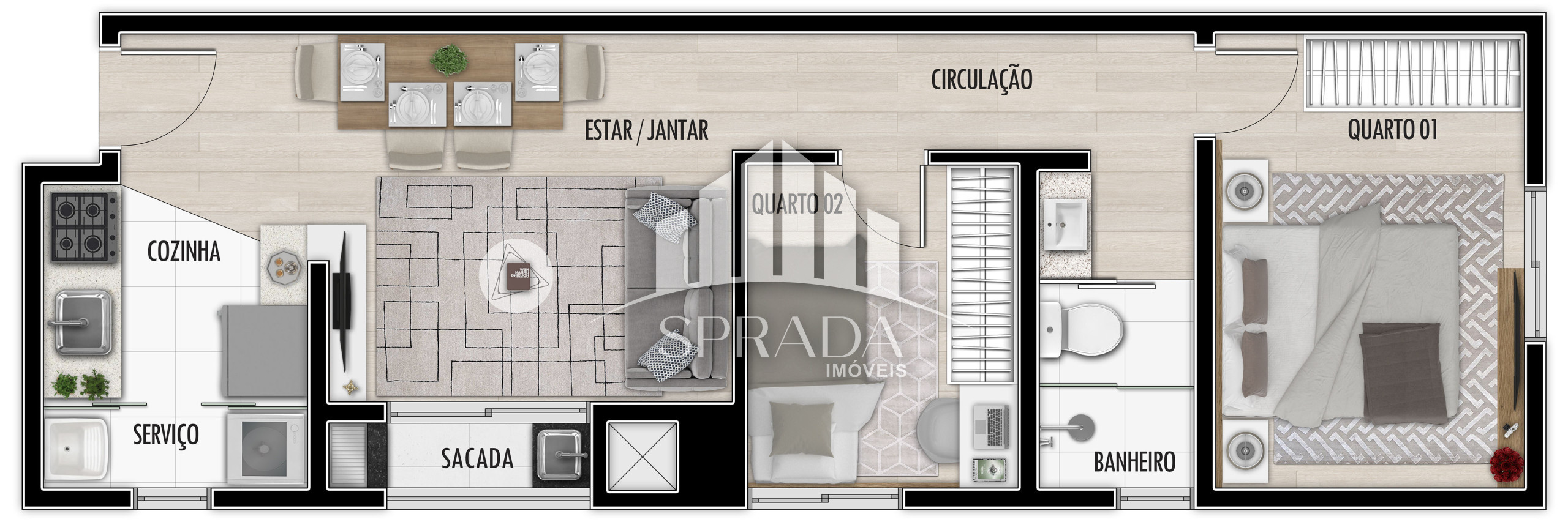 Apartamento à venda com 2 quartos, 44m² - Foto 20