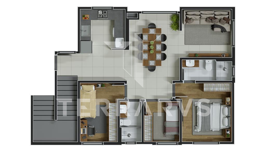 Apartamentos de 77 a 129m² com 3 Quartos, Suíte, planta flexivel com 2  Vagas de Garagem no São Pedro, São José dos Pinhais, PR - Bravo  Investimentos Imobiliários