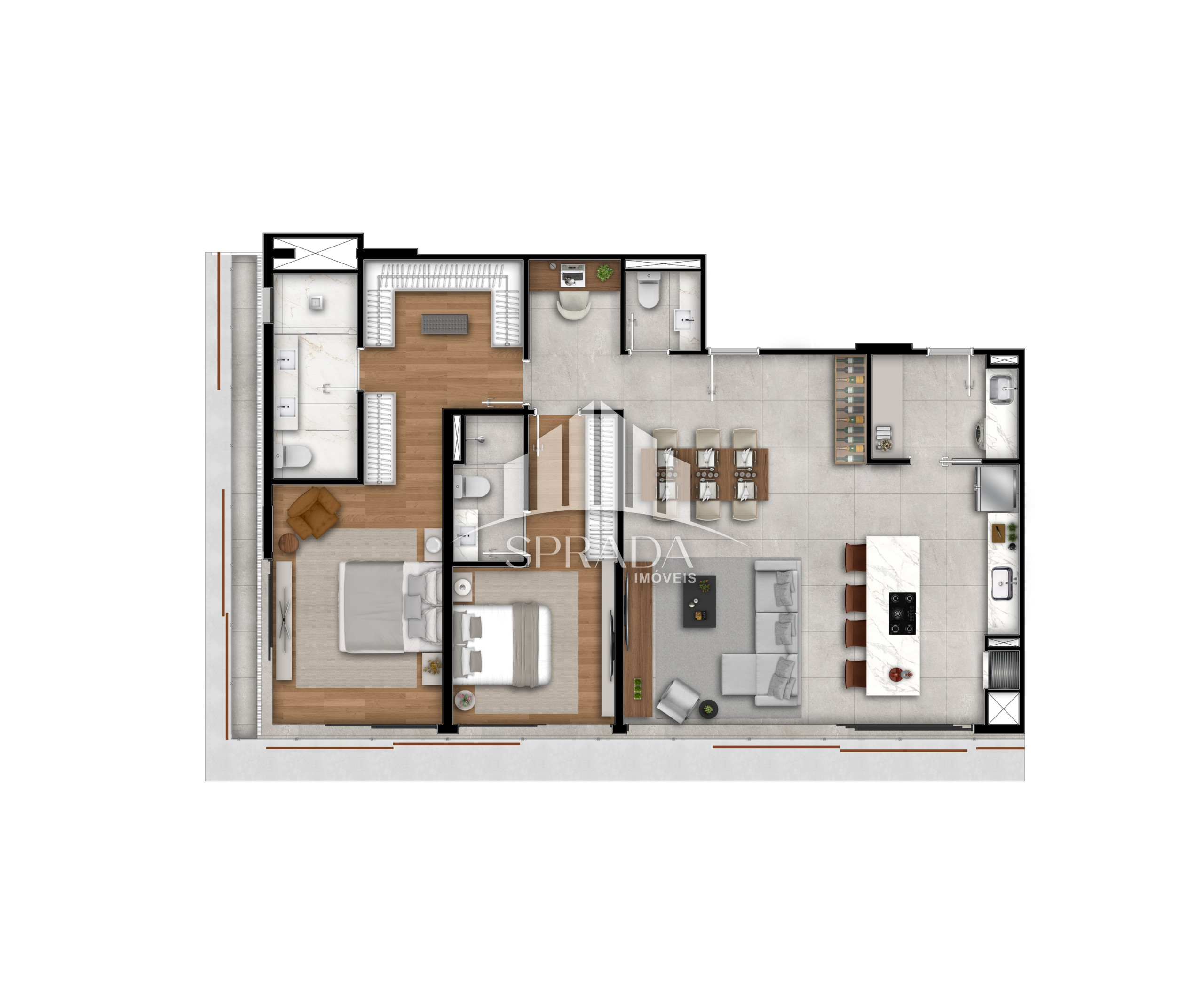 Apartamento à venda com 2 quartos, 130m² - Foto 38