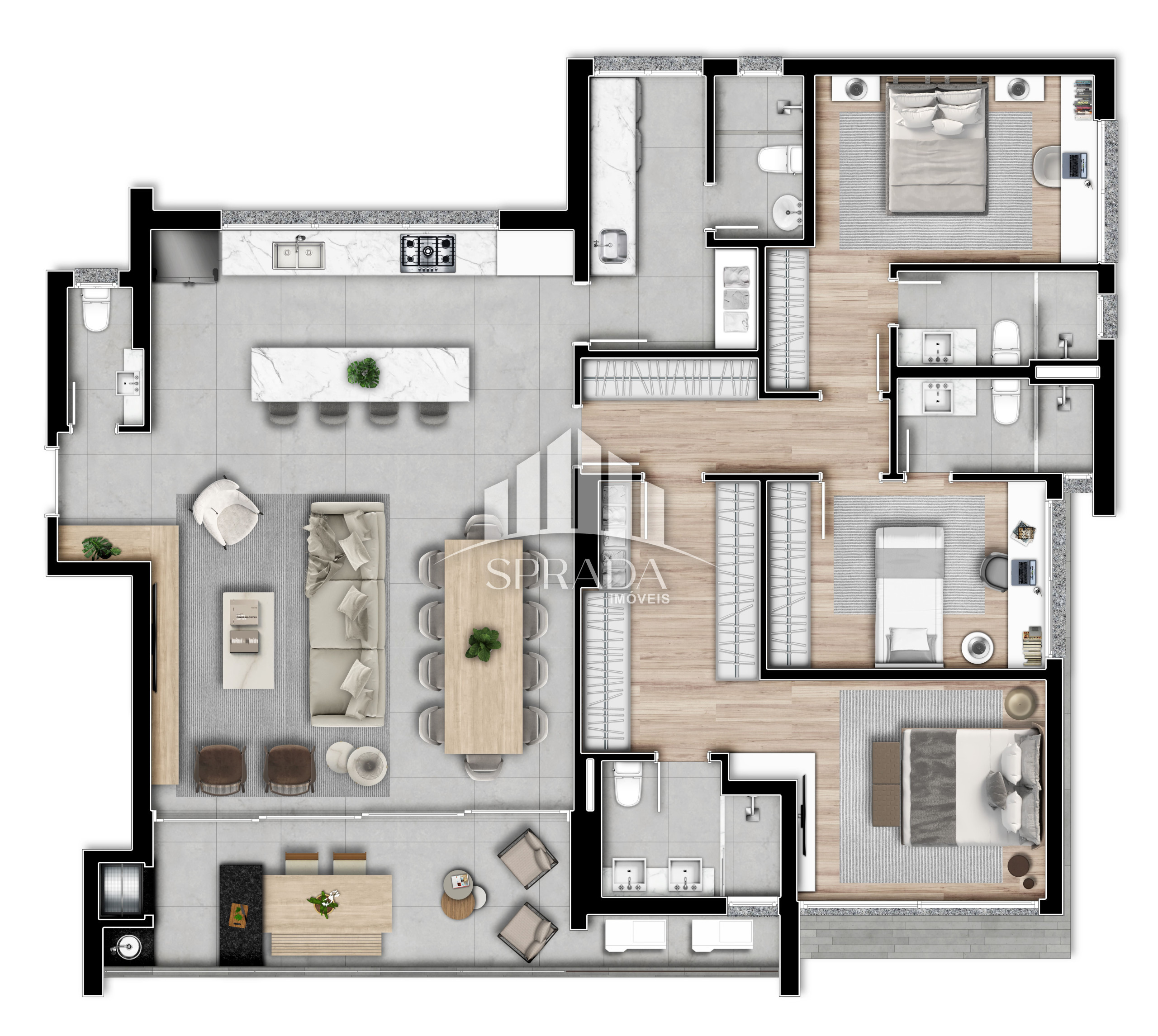 Apartamento à venda com 3 quartos, 165m² - Foto 41