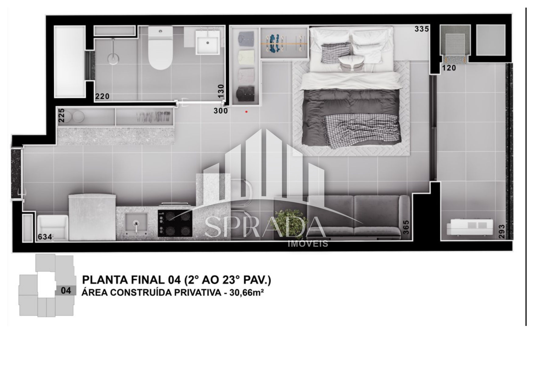 Apartamento à venda com 1 quarto, 31m² - Foto 17