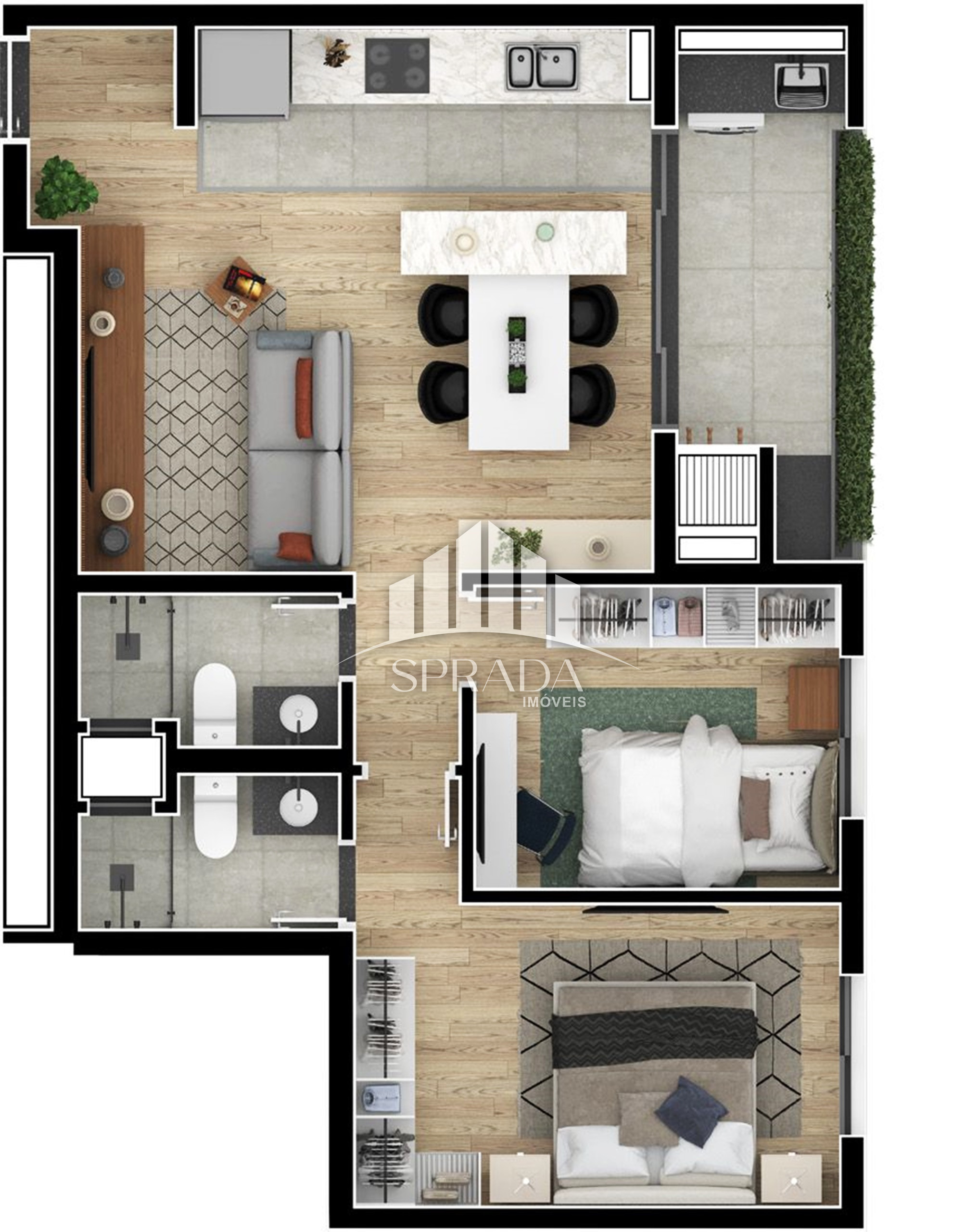 Apartamento à venda com 2 quartos, 59m² - Foto 32