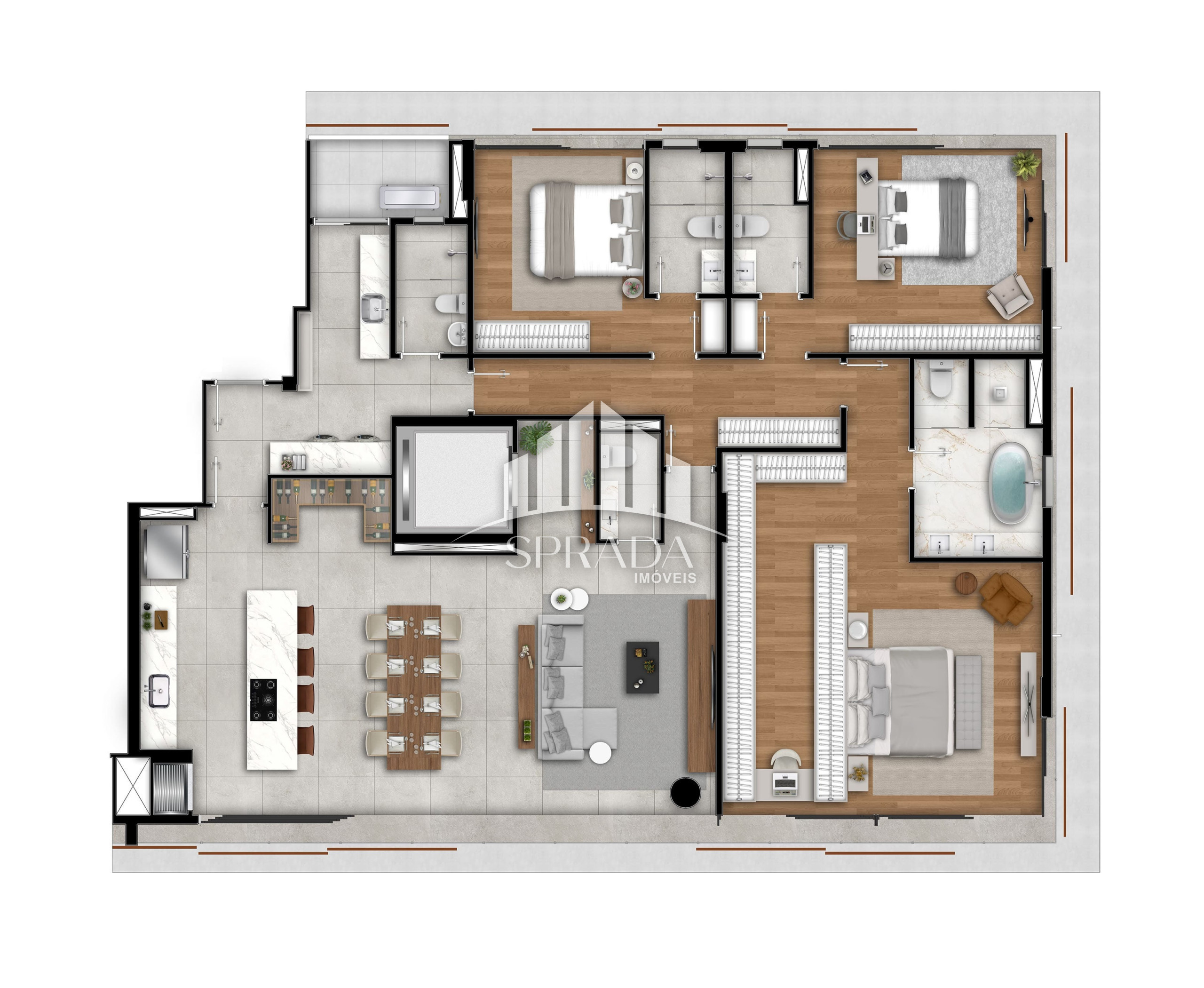 Apartamento à venda com 2 quartos, 131m² - Foto 29